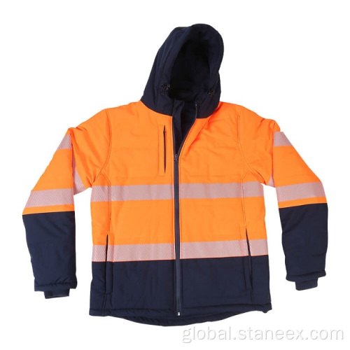 Hi Vis Winter Jacket High Visibility Safety Reflective Fleece Hoodie Jacket Manufactory